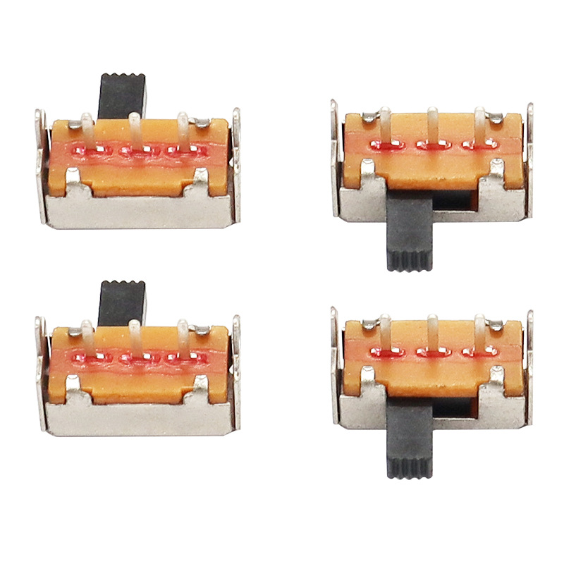 Scivolo Interruttore SK12F14 lato-Tirare l\'interruttore orizzontale, lampada del soffitto-Pull Slide Switch, singolo-Fila 3-Pin Vertical Sluit Switch